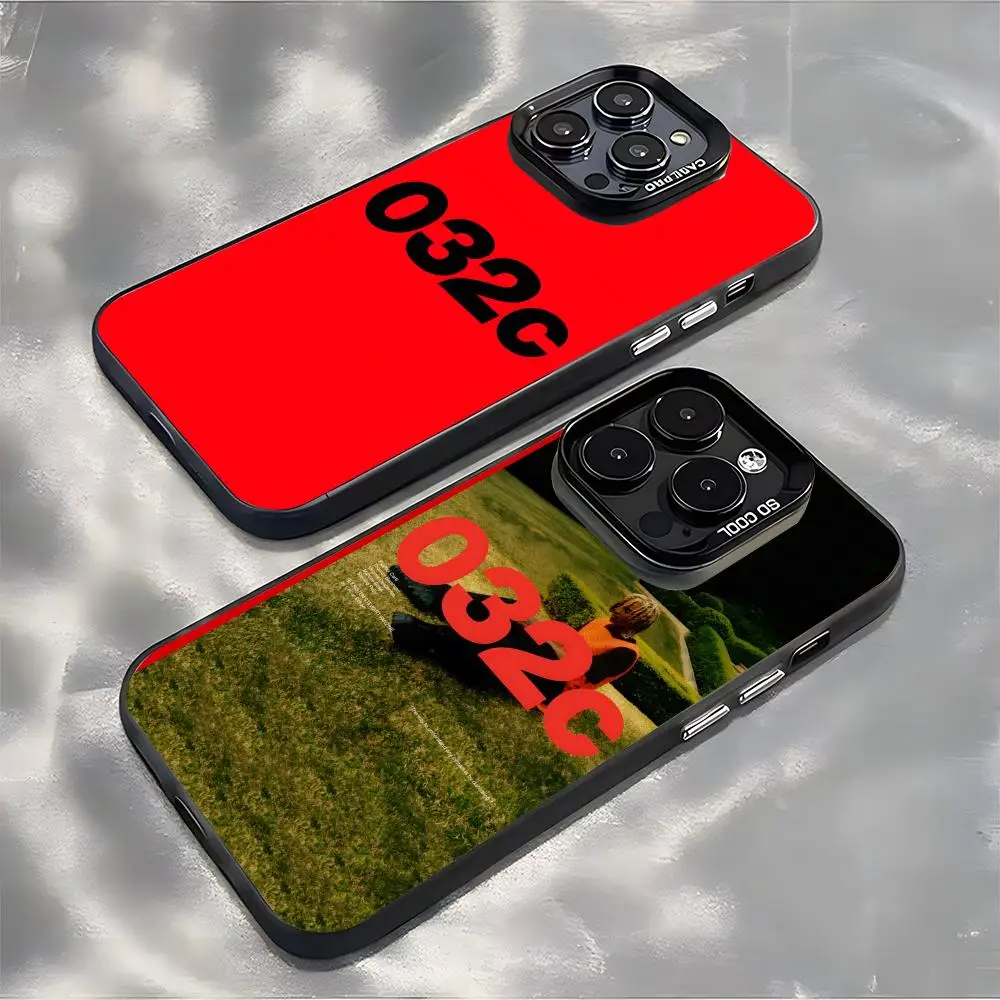 Funda para Teléfono de la Marca Joerg Koch 032c, Carcasa Plateada lMDColor para iPhone 17, 16, 15, 14, 13, 12, 11 Pro Max Plus