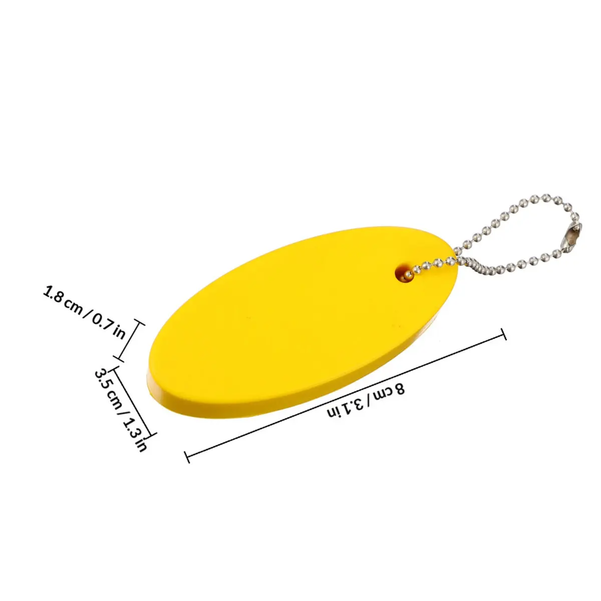 Boating Keychain Floating Chains Buoy Keyring Floatable for Boats Bright Color Rings