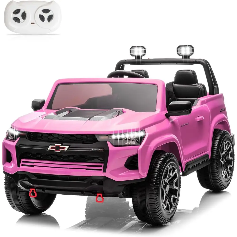 Auto elettrica Chevrolet Colorado con licenza 24V per bambini, giocattoli da giro per bambini con telecomando, C elettrico a 2 posti