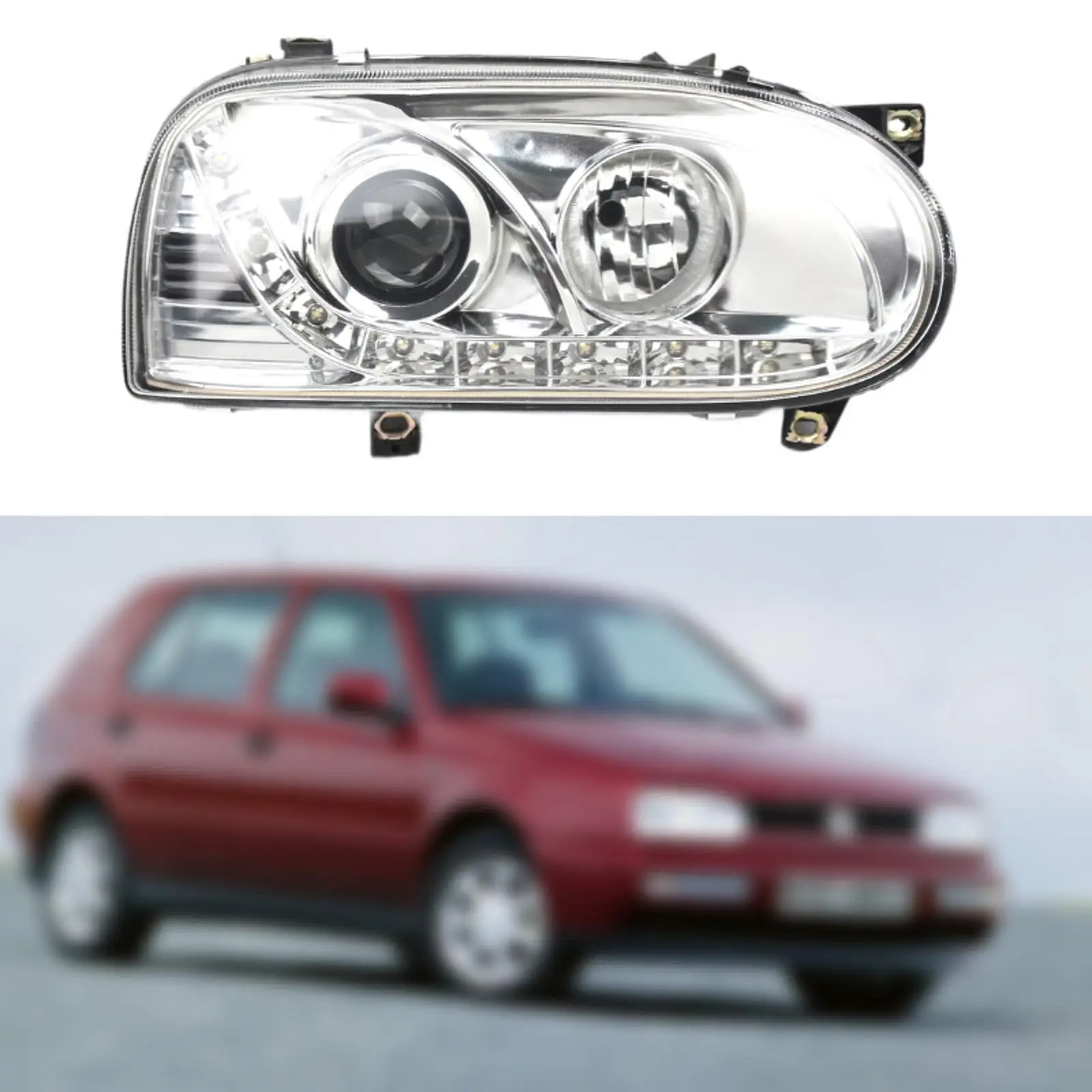 Headlight 1H6941018D Replacement Convenient Parts for VW Golf III MK3