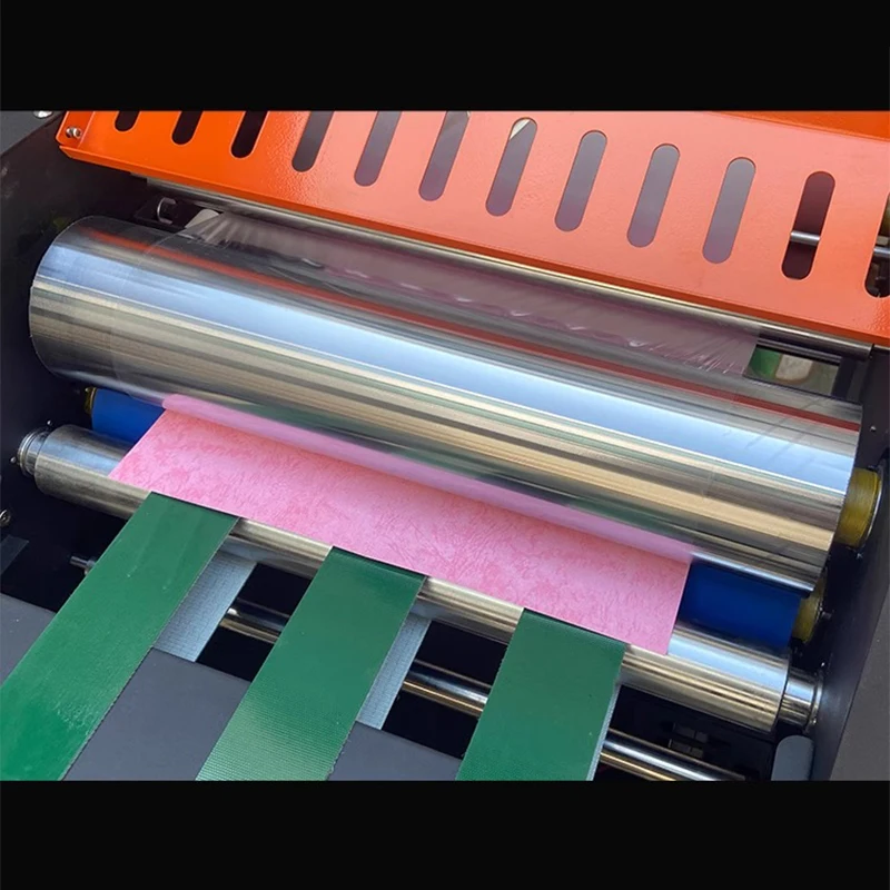 Laminating machine Fully automatic A3 hot laminating and cold laminating steel roller laminating machine Large roller