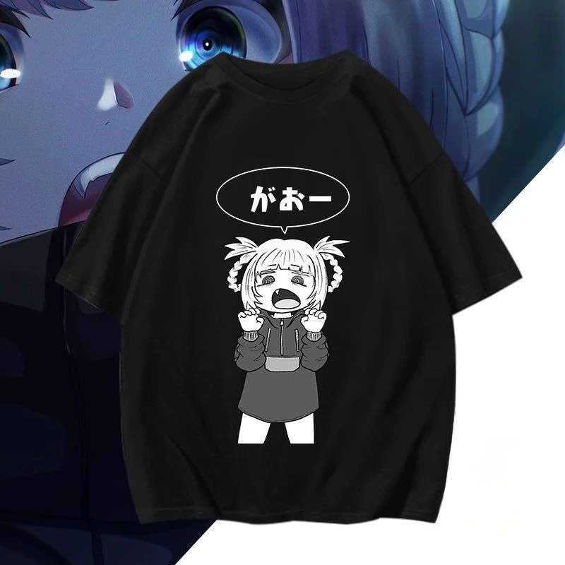

Japanese Anime Girl Game Men's T-shirt Oversized T-shirt Casual Cotton Daily Four Season T-shirt Women's Clothing Breathable Top
