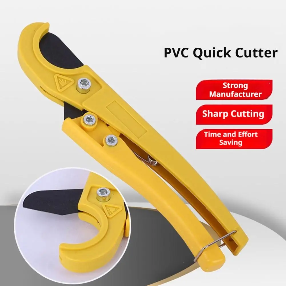 Heavy Duty PVC Pipe Cutter Teflon Blade Sharp Manual Hose Shear Multi Angle Scissors For Plumbing Tube