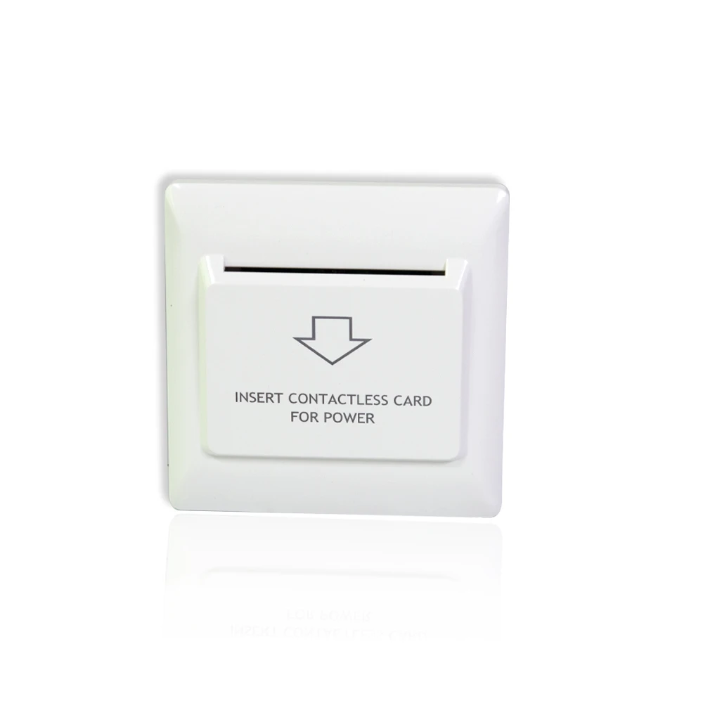 EU Type 125khz/ 13.56mhz Frequency Power Saving Switch Hotel Card Holder 110/220V 40A Switch Smart Energy Saver