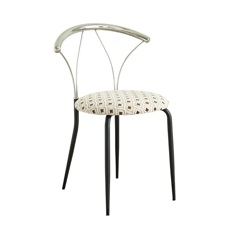 

Realife скандинавский креативный обеденный стул, антикварный железный обеденный стол со спинкой, минималистичный домашний современный минималистичный французский стул 2025