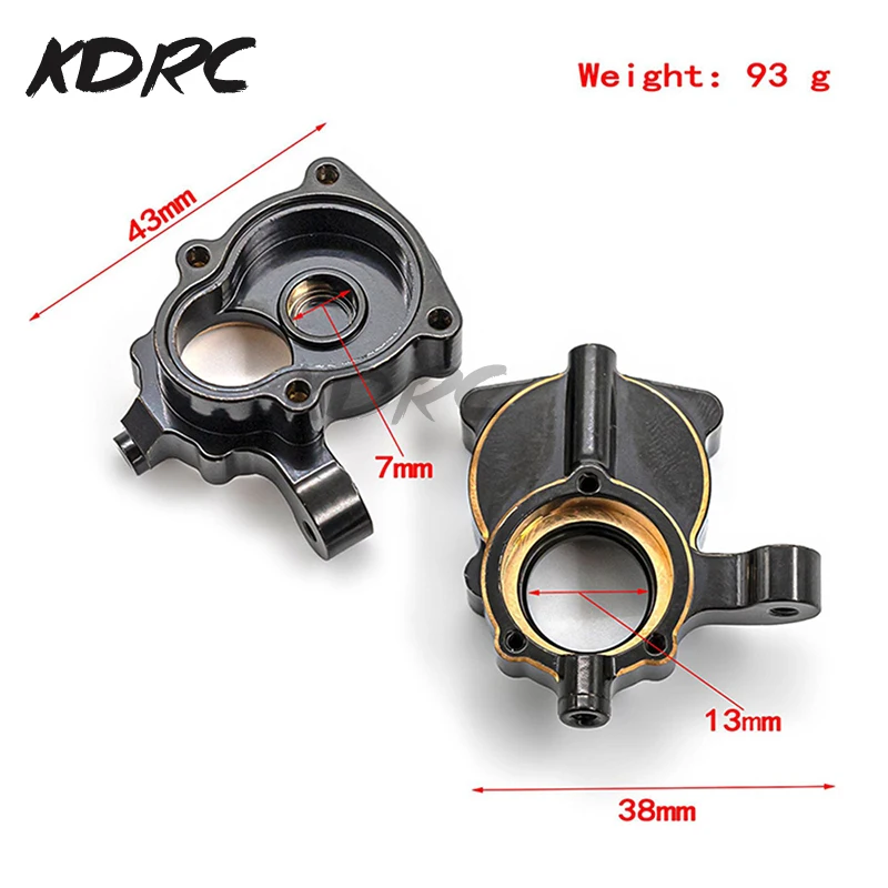 Contrapeso de latón para eje de Portal (interior) para RGT EX86190 EX 86190 LC76 1/10 coche trepador de control remoto piezas de mejora latón Po