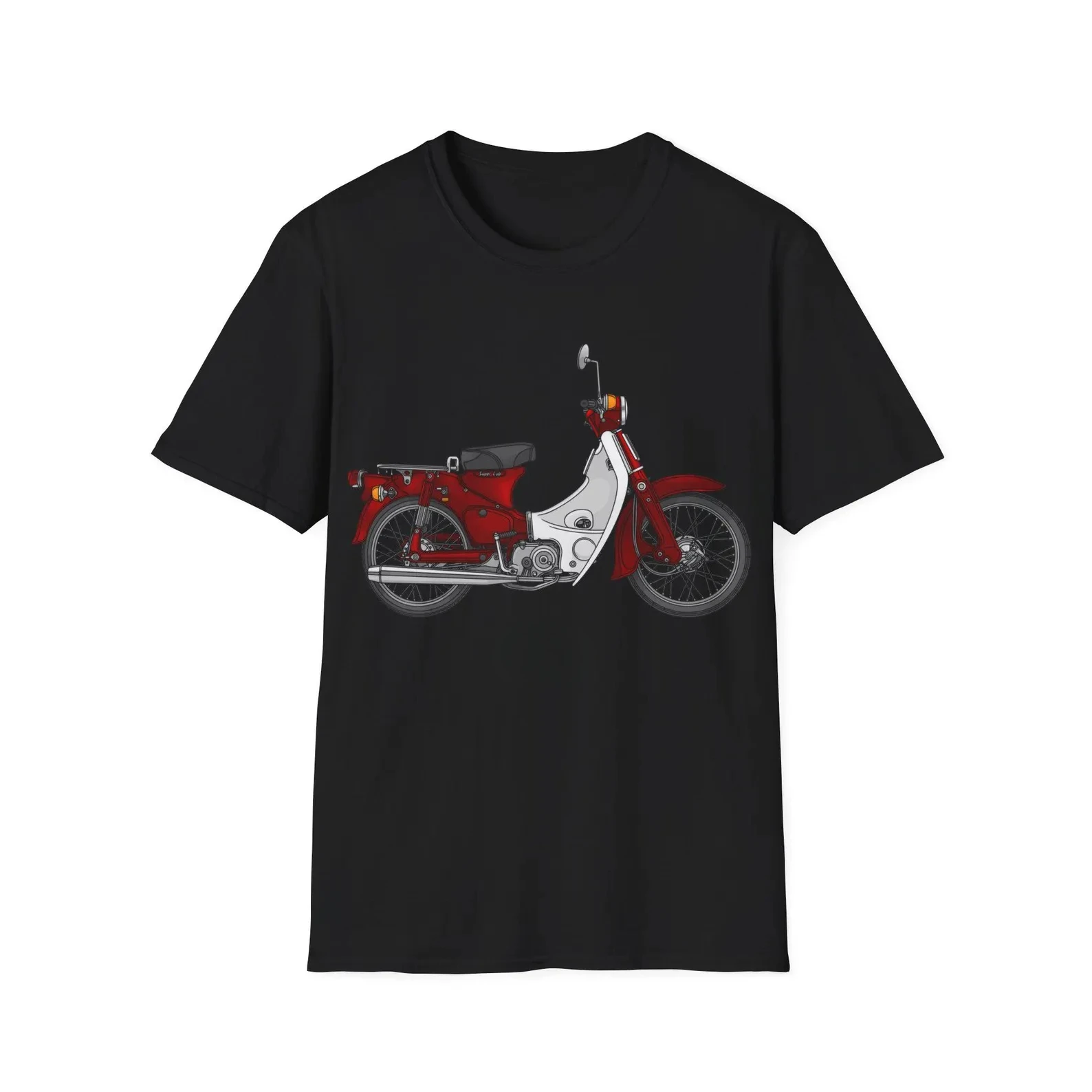 

Summer Casual fashionT-shirt Hondaes C90 Super Cub Motorcycle T-shirt Graphic Summer Short Sleeves 100% Cotton Cool
