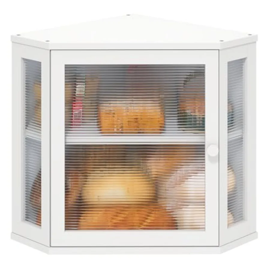 

Хлебница для кухонной столешницы из бамбукового дерева, большая емкость, контейнер для хранения хлеба с акриловой волнистой дверцей, средний размер