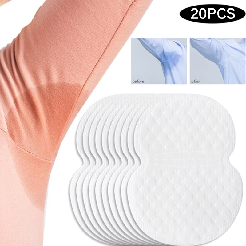 20PCS Underarm Sweat Absorbent Patch And Anti Sweat Patch Disposable Underarm Gasket Sweat Absorbing Pads For Armpits Linings