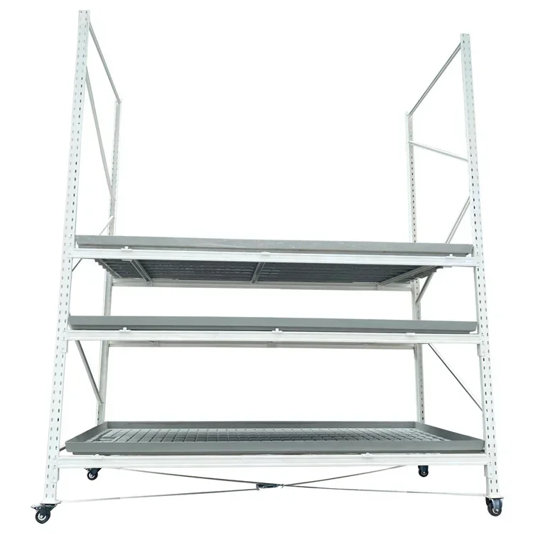 

Indoor Vertical Farming Grow Rack 4x8 4x16 4x24 Vegetable Plant Tomato Growing Seedling Hydroponic Rack With Caster
