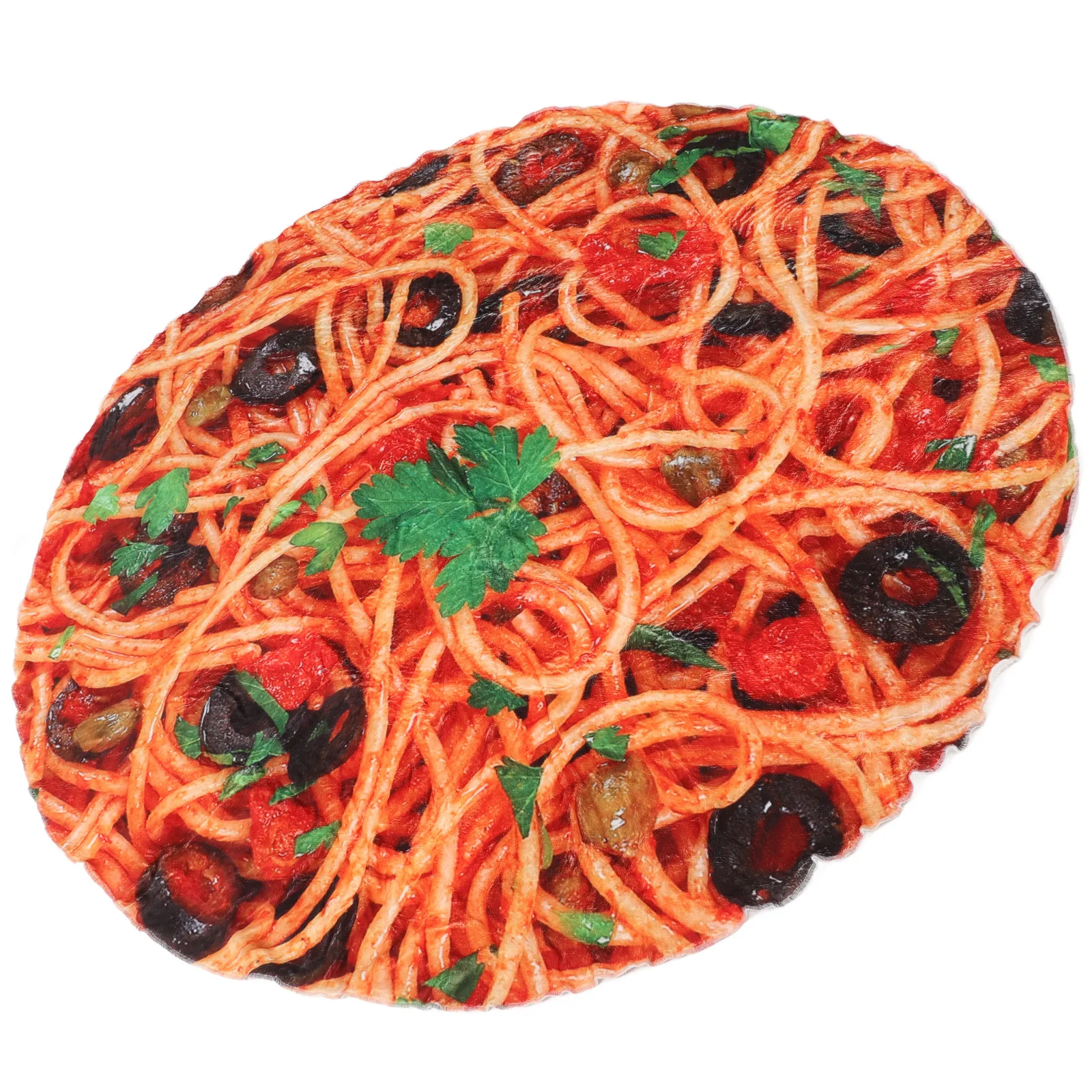 

Soft Pizza Blanket for Adults and Kids Warm Cozy Flannel Food Themed Round Throw for Picnics Movies Home Use Novelty Funny