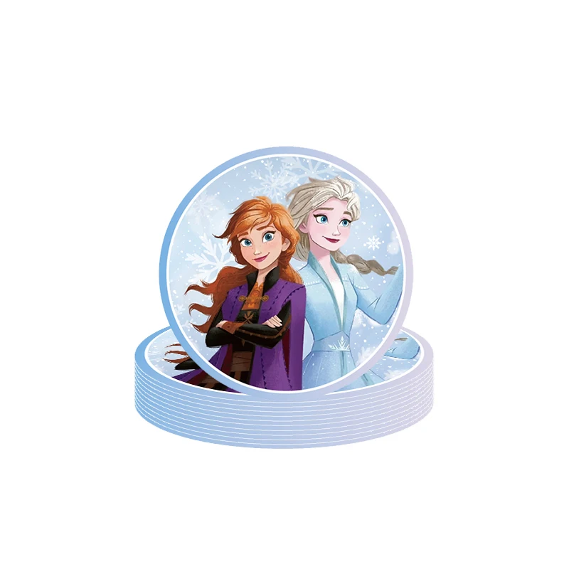 Disney Frozen Happy Birthday Party Paper Disposable Tableware Series for 20 Guest Baby Shower Girl Favor Party Decoration