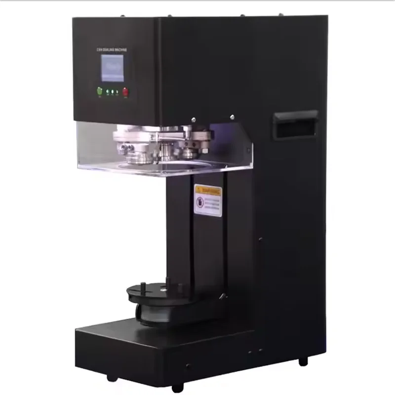 

2024 Latest Product Fully Automatic Can Sealing Machine Pearl Milk Tea Coffee Juice Jar With Display Screen