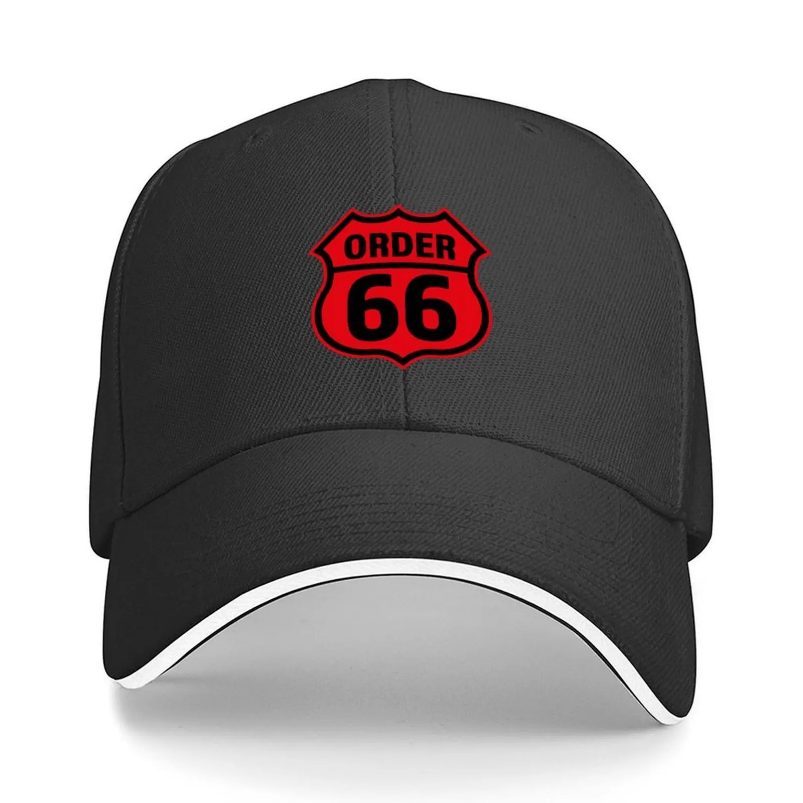 

Order 66 red Baseball Cap Unique hats birthday beach hat Snap Back Hat Mens Hats Women's