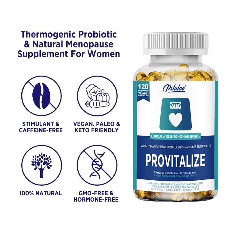 Probiotic Capsules for Menopause, Hot Flashes, Night Sweats, Low Energy, Mood Swings and Gut Health. Unique Probiotic Formula