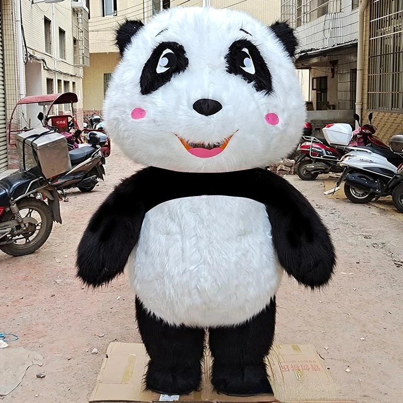 

Косплей надувная панда талисман Fursuit мультяшная Кукла Косплей Костюм мероприятия пропаганда представлений реквизит Кукла Одежда
