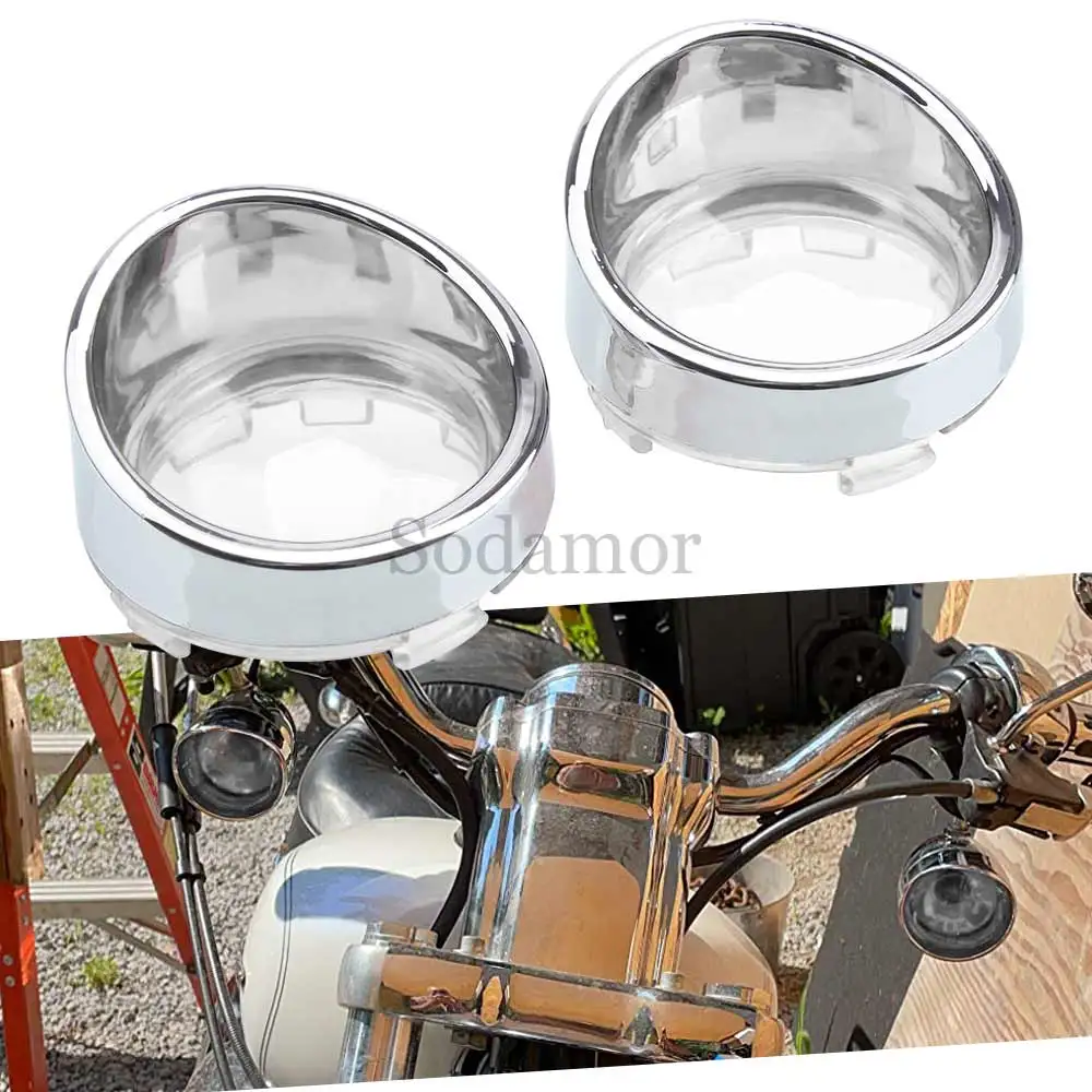Motorcycle Accessories Front or Rear Turn signal lens Cover ABS For any Harley Davidson Models Like DYNA Softail Sportster V-Rod