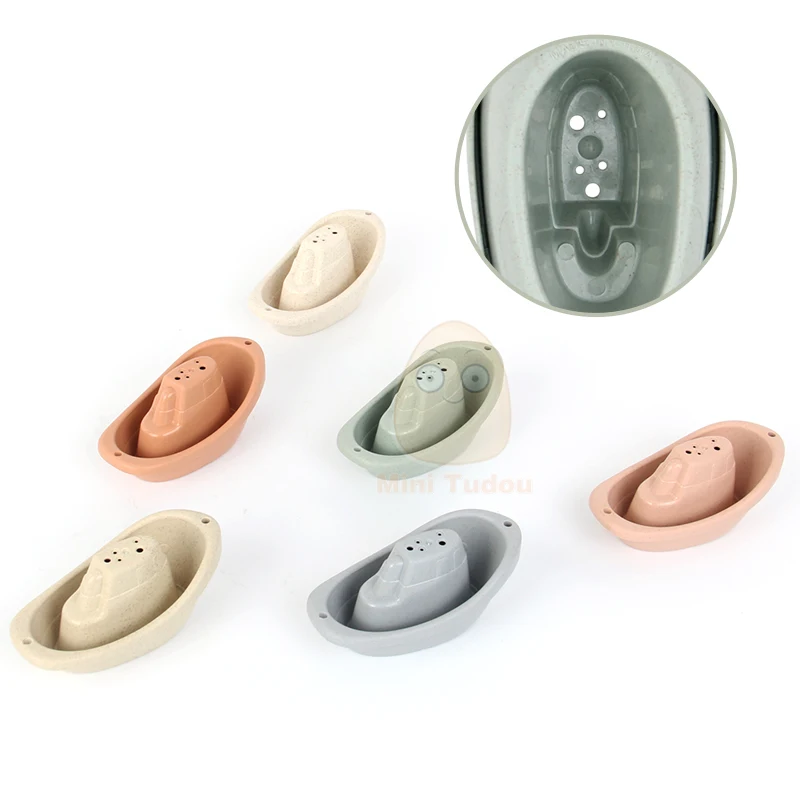 6 قطعة الطفل التراص كأس لعبة للطي قارب شكل برج الاستحمام حمام سباحة لعب مجموعة المياه ألعاب تعليمية للهدايا الرضع #5