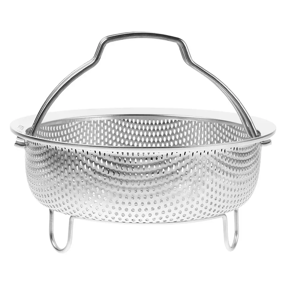 

Stainless Steel Colander Drain Basket Metal Strainer Fine Mesh Kitchen Tool Thickened Design Fruit Vegetable Washer