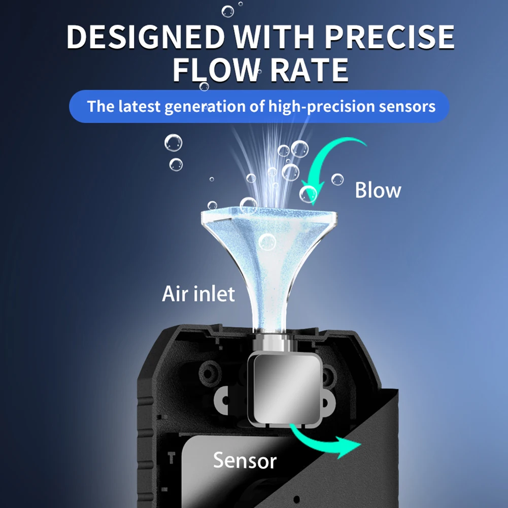 

Портативный алкотестер с ЖК-дисплеем и голосовым оповещением, 1 шт., с 10 насадками и полупроводниковым газовым датчиком