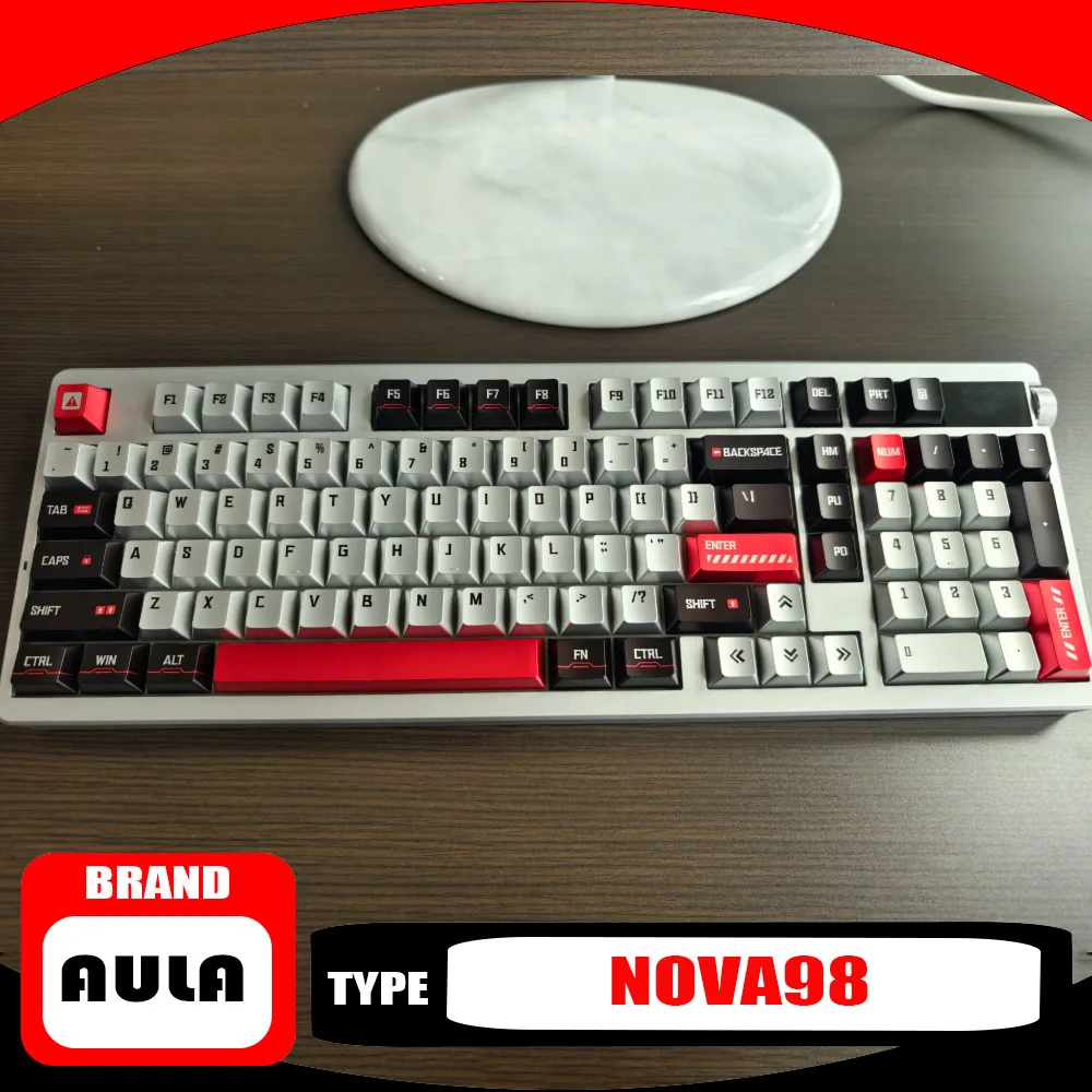 AULA NOVA98 3-Mode Wireless 8KHz Gaming Mechanical Keyboard with Smart Screen Dual 8000HZ Custom E-sports Keypad Gamer Sensitive