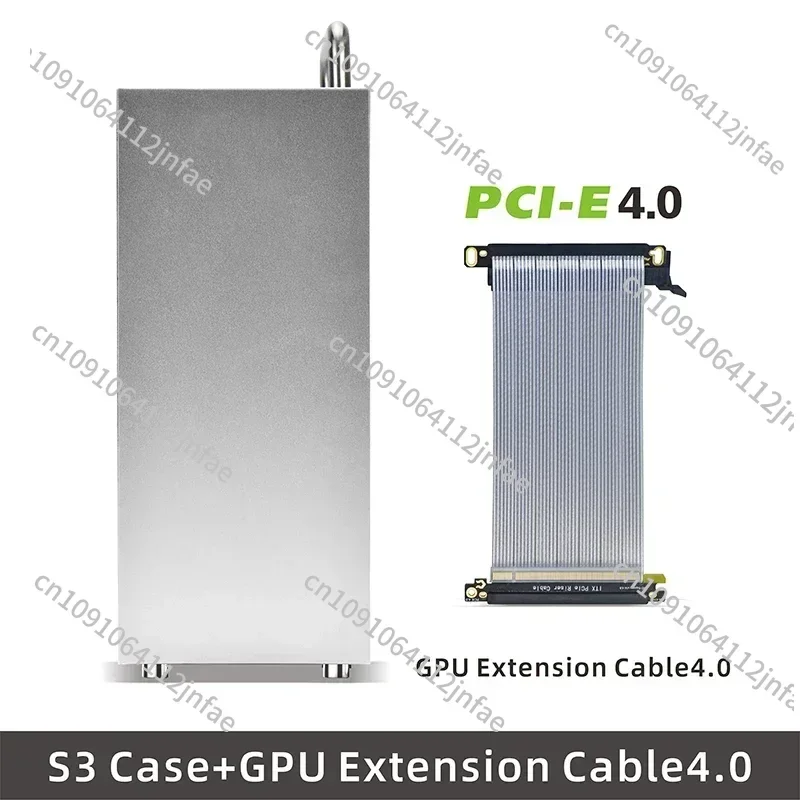 هيكل صغير لألعاب الكمبيوتر S3 ITX من الألومنيوم سعة 5 لتر مع مقبض يدعم rtx3060/13600 كمبيوتر مدمج A4 #2