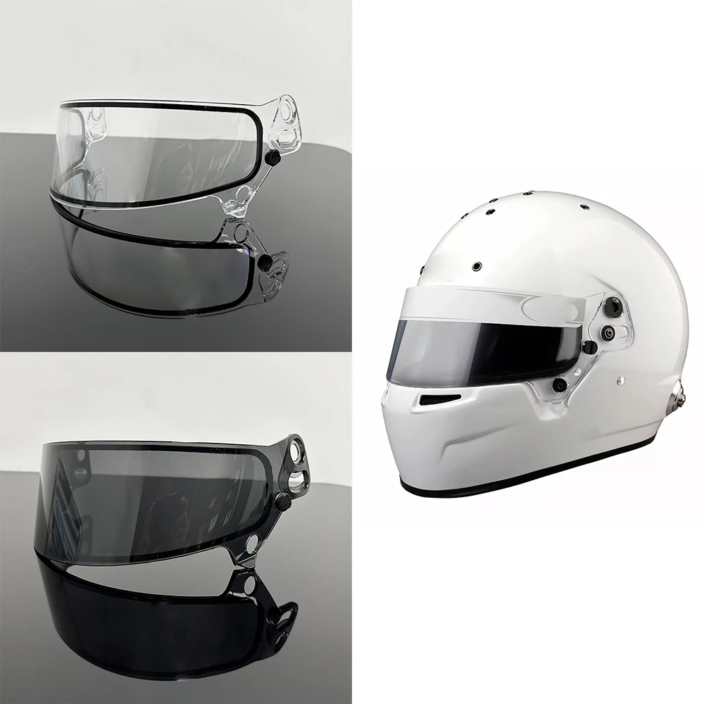 

Rally Racing Kart Racing Helmet Anti-UV PC Visor Lens For BELL SE07 3MM HP7 RS7-K GP3 RS7 Pro Carbon GP3 Helmet Visor Lens