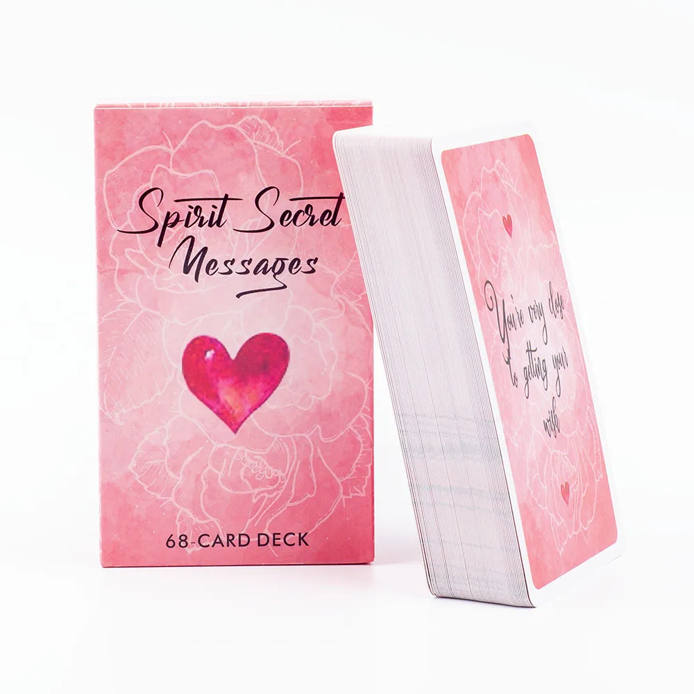 Spirit Secret Messages Oracle 68-Card Deck 10.4x6.1cm English Version for Family Parties Fortune Telling & Divination Board Game