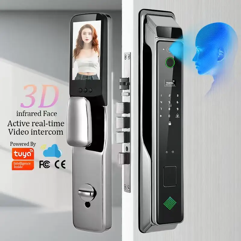 

Outdoor Digital Wifi Smart Lock Door Password Rim Smart Fingerprint Lock Digital Electric Tuya Smart Door Lock