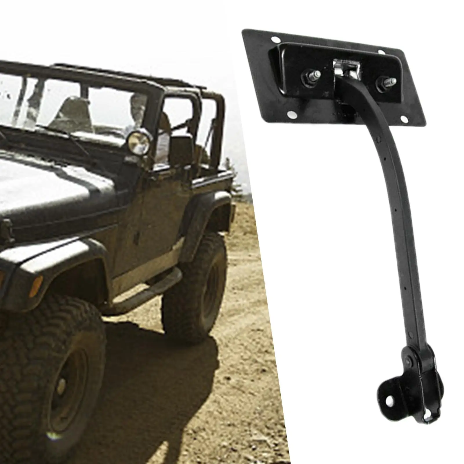 Tailgate Check Strap Retaining Arm 4589890AC Swing Gate Tail Gate Rear Gate Check Strap Arm for Jeep Wrangler JK 2011-2018