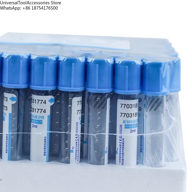 100pcs Micro-volume Blood Collection Tubes Vacuum 2ml/5ml/10ml Peripheral Blood Collection Tube for Pet Hospitals And Labs