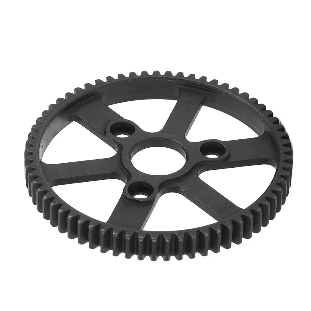 65T RC Spur Main Gear Hardened Steel Wear Proof RC Car Gear Black Spur Gear Replacement for Traxxas Summit/E-Revo/E-Maxx RC Car