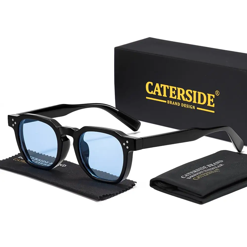 CATERSIDE Neue Herren-Sonnenbrille Markendesign Quadratische Modische Sonnenbrillen Damen Outdoor Reise Party Dekoration Eyewear UV400 – Detail 6