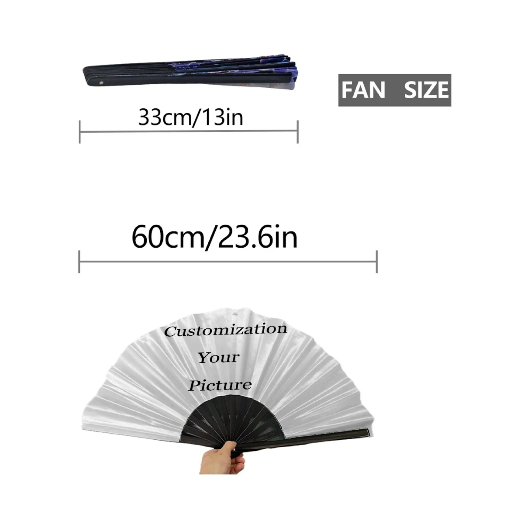30 pieces of custom-made plastic 13-inch fans