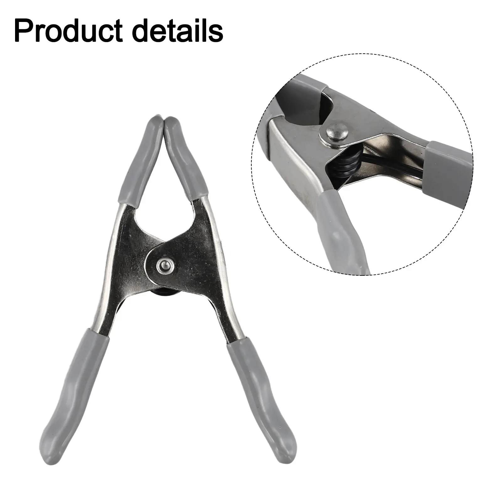 4 بوصة الثقيلة الصلب المعادن الربيع المشابك كليب Diy بها بنفسك النجارة استوديوهات الصور تأمين قوة إضافية التخييم ماكس افتتاح الفك #6