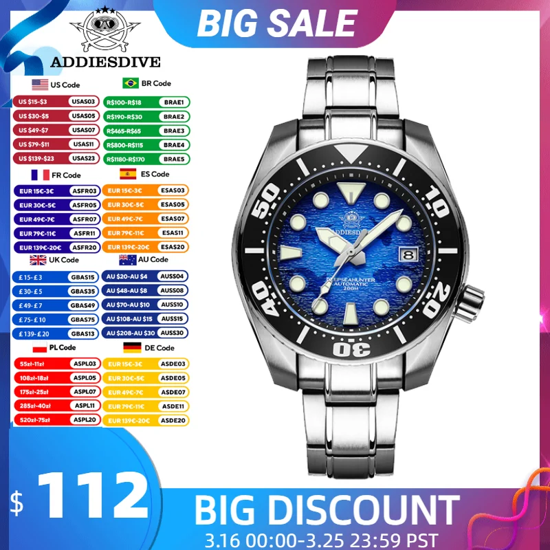 Addiesdive Men Mech…