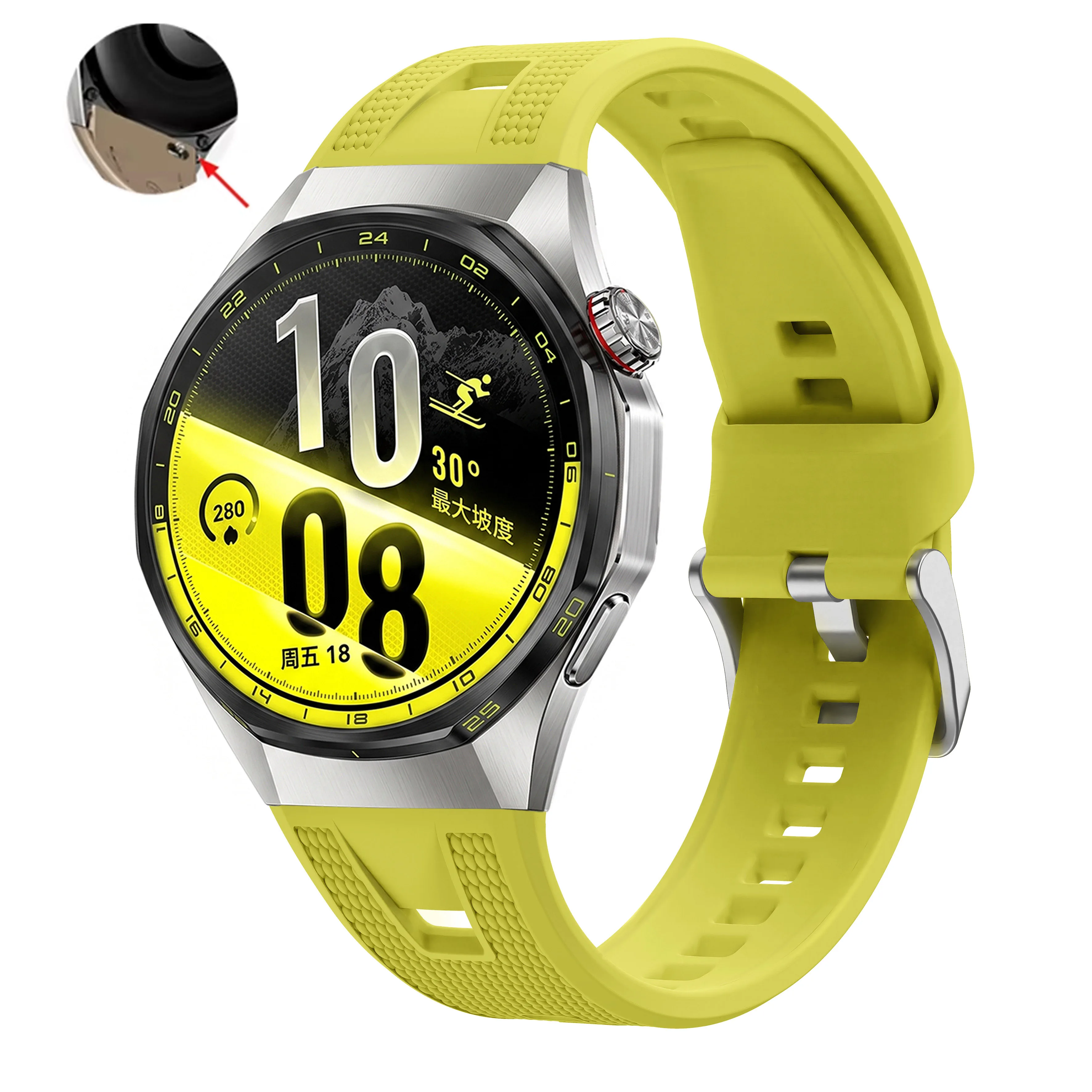 Nahtloses Armband für Huawei Watch GT 7 Pro 46mm Original 1:1 Sport Silikon Atmungsaktives Armband Correa HUAWEI Watch GT 6 Pro Band – Detail 16