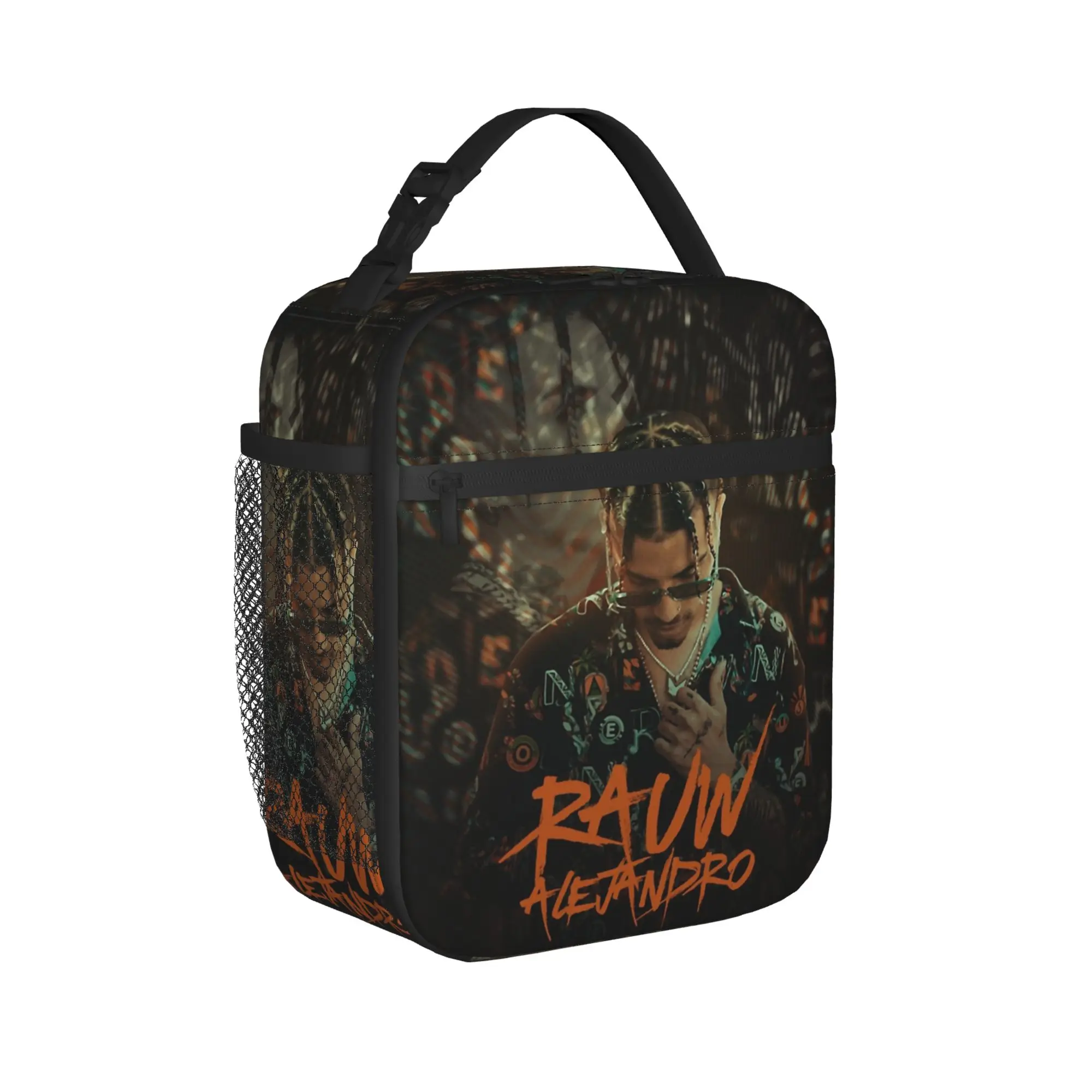 Insulated Lunch Bags Rauw Alejandro hip hop rapper Merch  Lunch Container Y2K Thermal Cooler Lunch Box For Picnic