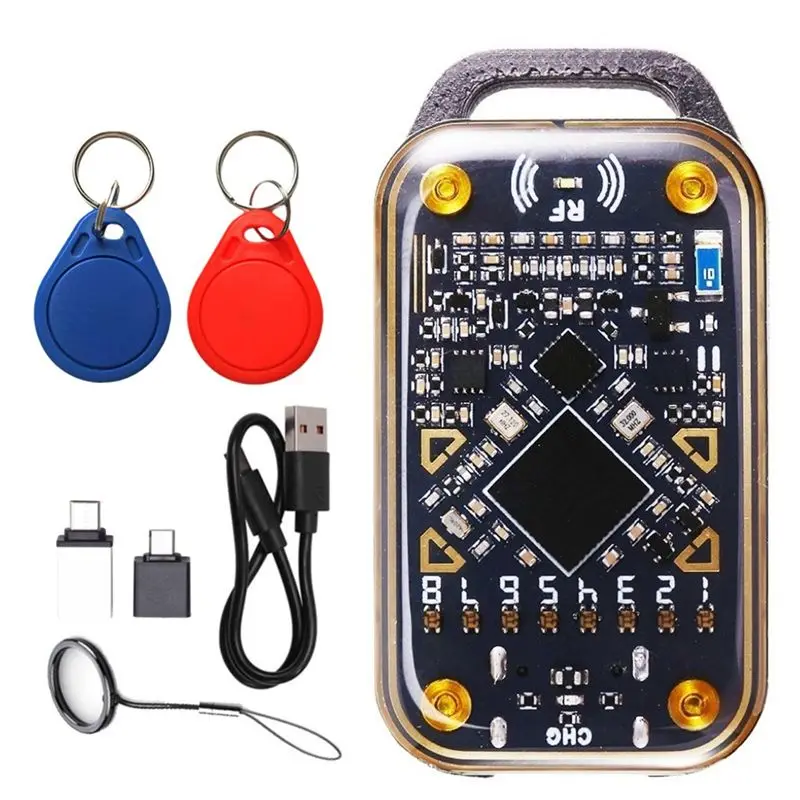 Chameleon Ultra RFID Duplicator Smart Chip Reader 125K 13.56Mhz Smart Card Emulator ID IC Card Decode+ 2XUID Keychain-Y41A
