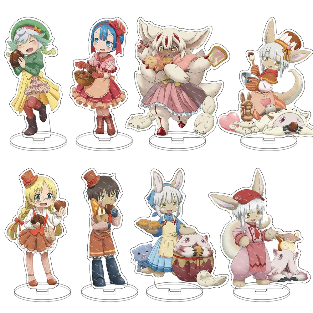 

Made In Abyss Anime Acrylic Stand Model Figures Riko Nanachi Cosplay Creative Model Plate Desk Decor Cute Standing Sign Gifts
