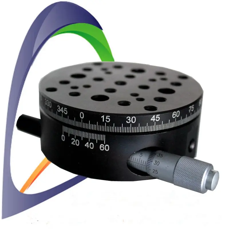 NT01RM82 Manual Rotary Stage R‑Axis Displacement Platform Indexing Slide Table Optical Lab Hardware Accessory