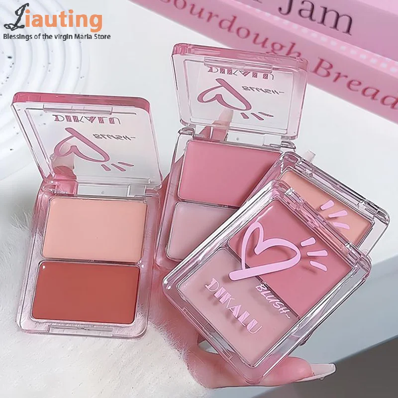 Dikalu água luz blush creme de longa duração à prova dwaterproof água bochecha matiz rosto contorno maquiagem leite chá cor hidratante