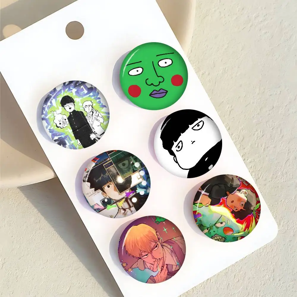 Anime Mob Psycho 100 Kreative Weiche Anstecknadeln aus Weißblech mit Tiermotiven, Broschen, Reversnadeln, Rucksack-Abzeichen, Accessoires