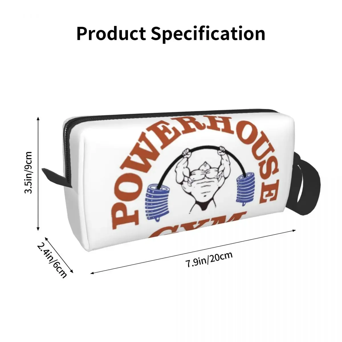 Powerhouse Gym Logo Makeup Bag Women Travel Cosmetic Organizer Cute Bodybuilding Fitness Storage Toiletry Bags image 6