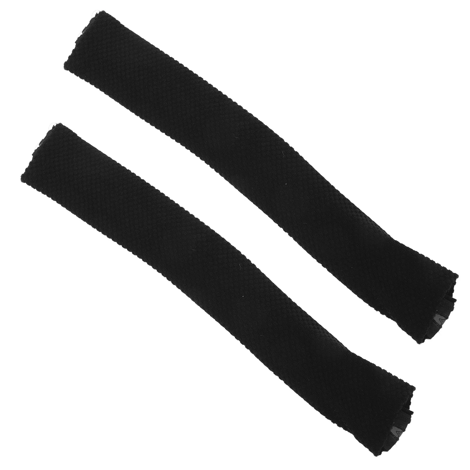 

2Pairs Office Chair Armrest Covers Elastic Zipper Washable Polyester Slip- Stretchable for Swivel Gaming Chairs