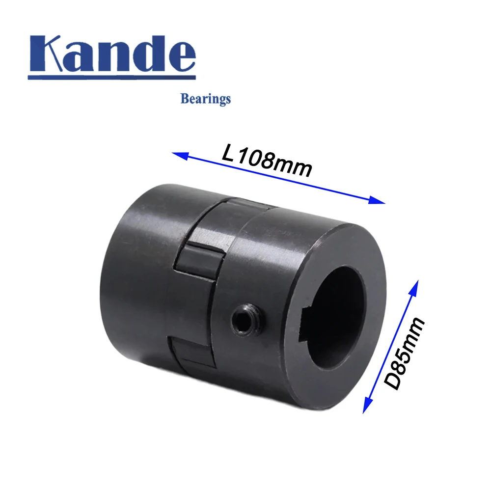 1PC Kande L-type Three-jaw Coupling Steel L110 D85L108 20/22/24/25/28/30/40/42/45mm for Servo Motor Coupler Encoders Engraving