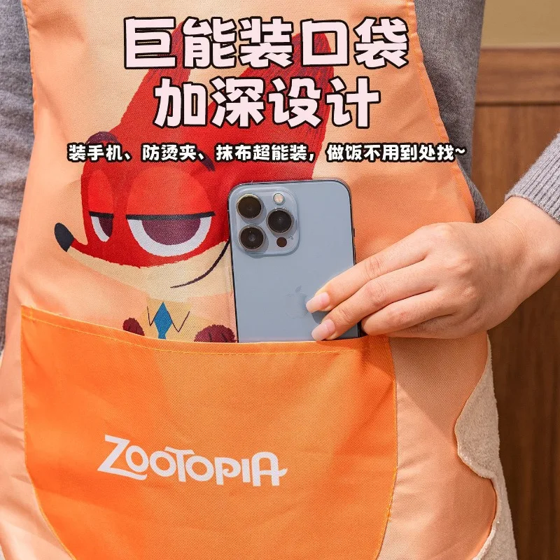 مريلة Zootopia Nick Wilde، مريلة كرتونية لطيفة على الموضة، مريلة مطبخ كاواي إبداعية، هدية عيد ميلاد للأصدقاء