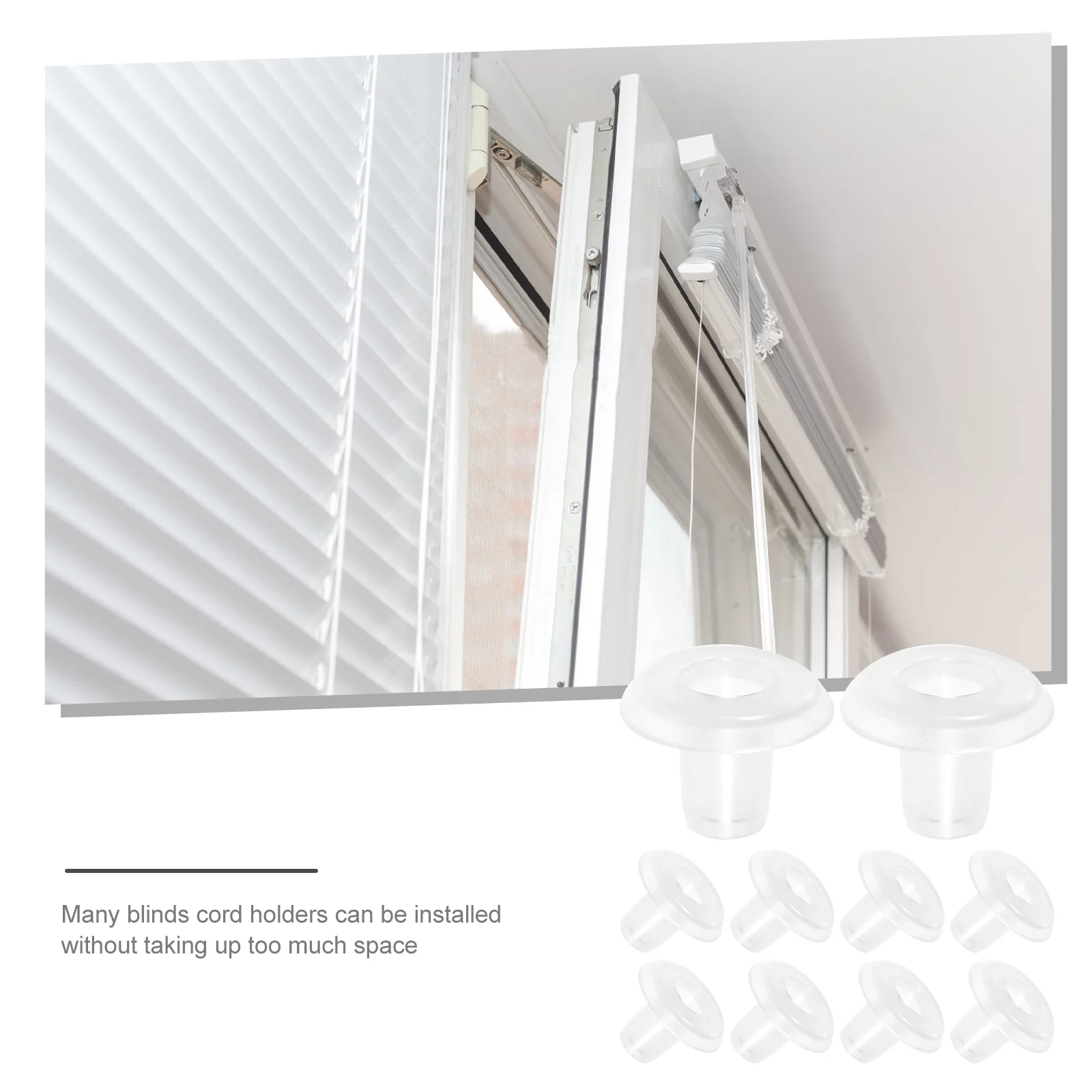 

10Pcs Blind Wand Pegboard Hooks Pom Replacement Mini Blind Wands for Window Valance Cord Holder Blinds Replacement Parts