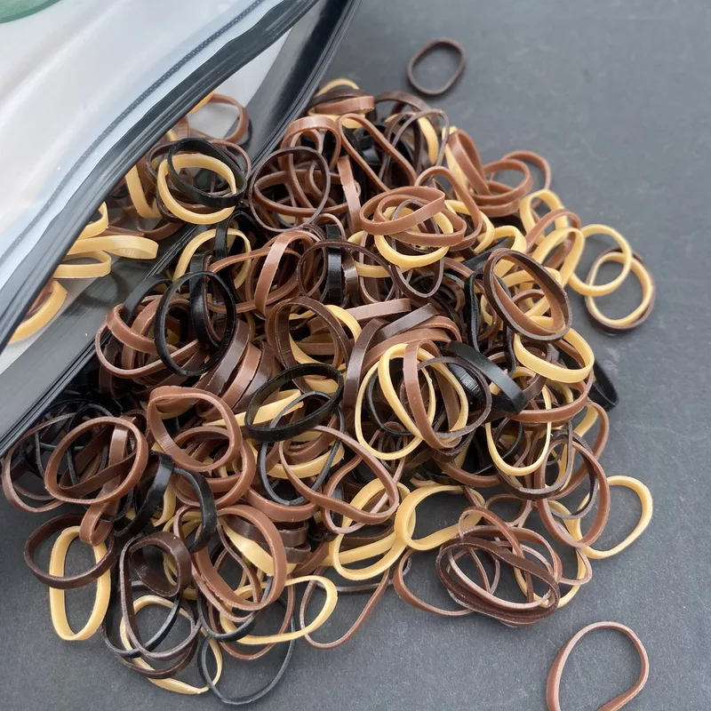 1000 Stück dicke Einweg gummibänder Baby haargummi mädchen Pferdes chwanz Kinder haar elastische breite Haar gummis für Kinder haarschmuck mädchen – Detail 16