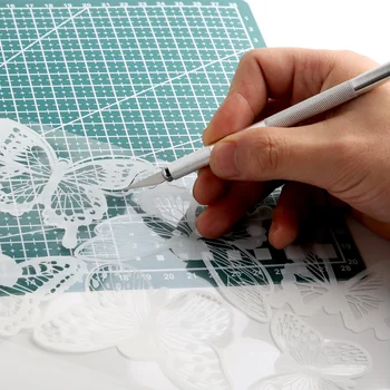 금속 메스 나이프 도구 키트, 미끄럼 방지 날 조각, 휴대폰 필름 종이 컷, 수공예 조각, #11